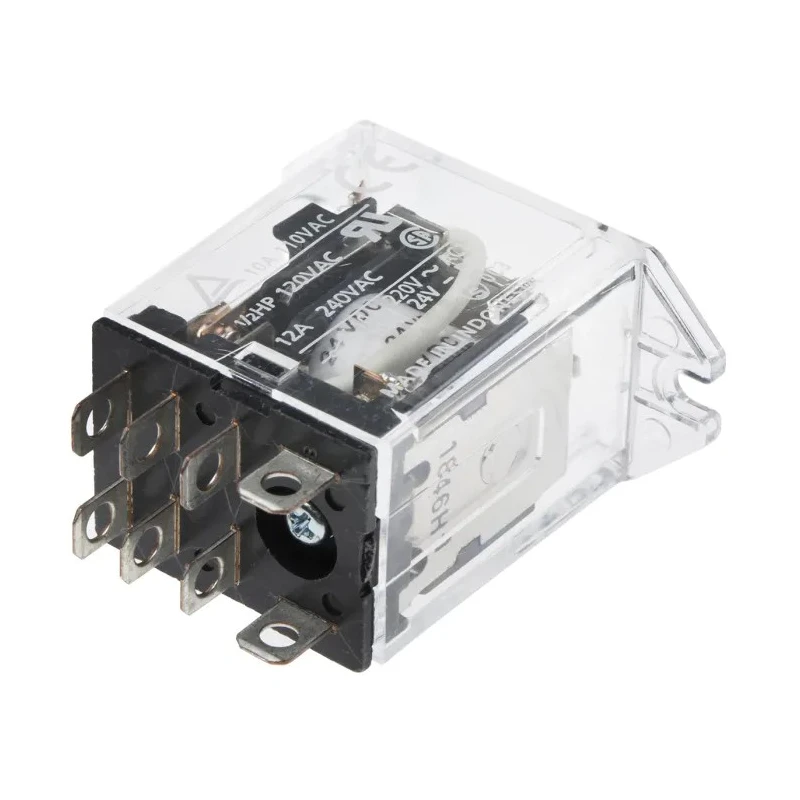 Omron Power Relay, 24V DC Coil Voltage, 10A Switching Current, DPDT Contact Configuration LY2F 24VDC