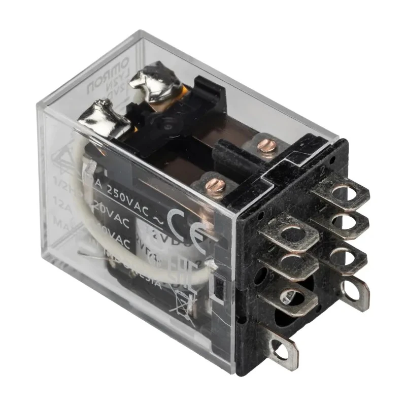 Omron Power Relay 12V DC Coil 10A Switching Current DPDT Contact Configuration LY2N 12VDC