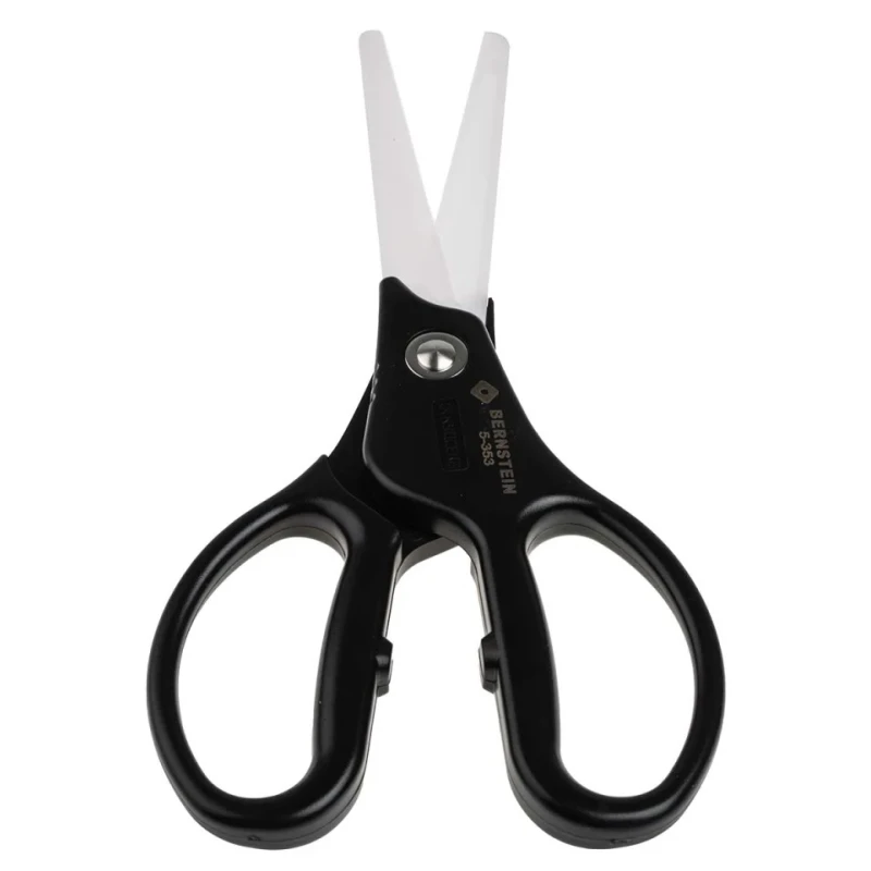 Bernstein Ceramic Laboratory Scissor 190 mm Overall Length, 70 mm Cut Length, Ceramic Blade, Plastic Handle 5-353