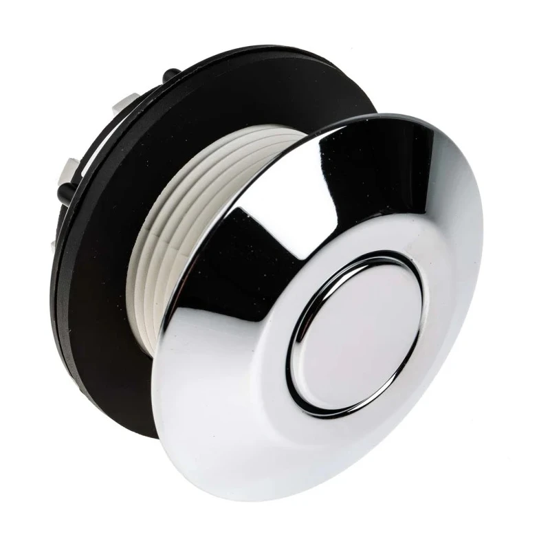 RS PRO Chrome Air Push Button Switch with 42 to 45 mm Diameter for Hazardous Area Operation 837-0975