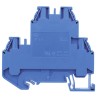 Wieland Multi Level Terminal Block Blue, 2-Level, 2 Positions, Screw Termination, 800V, 32A, WT 4 E Series 58.504.7055.6