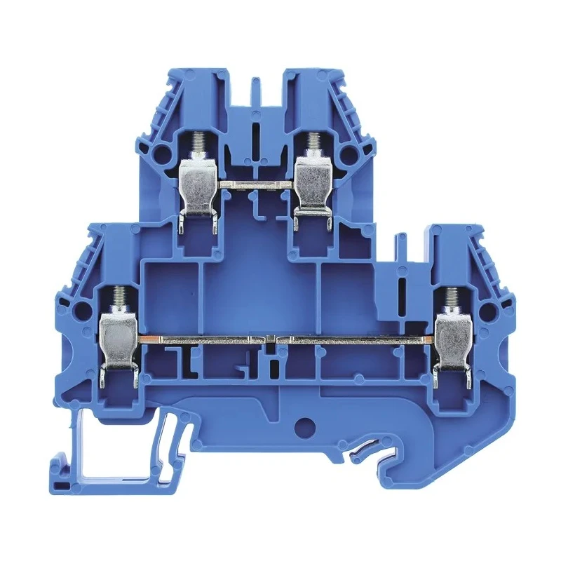 Wieland Multi Level Terminal Block Blue, 2-Level, 2 Positions, Screw Termination, 800V, 32A, WT 4 E Series 58.504.7055.6
