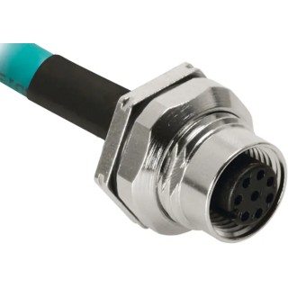 Turck FKFD Ethernet Cable, 500 mm, Unshielded, Blue Thermoplastic Elastomer, Cat5e Rated, 42V Voltage, RJ45 FKFD 840-0.5M