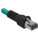 Turck FKFD Ethernet Cable, 500 mm, Unshielded, Blue Thermoplastic Elastomer, Cat5e Rated, 42V Voltage, RJ45 FKFD 840-0.5M