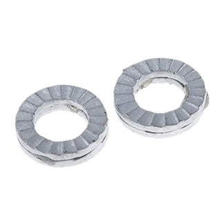 Heico Unalloyed Steel Delta Protect Wedge Lock Washers, M4, 7.6mm External Diameter, 1.7mm Thickness, Grade A4, RoHS H-HLS-4