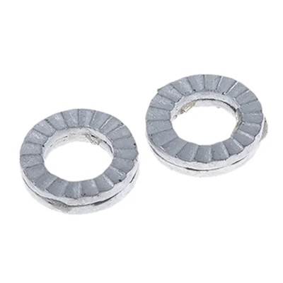 Heico Unalloyed Steel Delta Protect Wedge Lock Washers, M4, 7.6mm External Diameter, 1.7mm Thickness, Grade A4, RoHS H-HLS-4