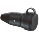 ABL Sursum 16A 250V Rubber Black Germany Mains Socket Type F Cable Mount Screw Termination 1199290