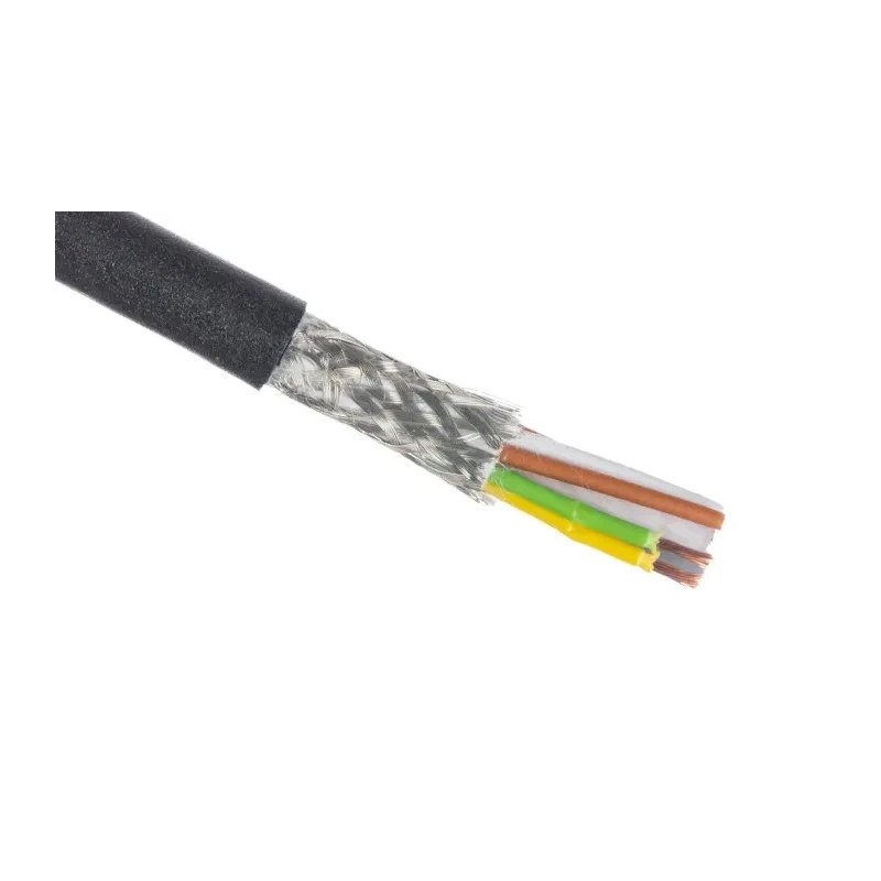 Phoenix Contact Screened Armoured Data Cable 8 Cores 0.25mm² 24 AWG Black Polypropylene Jacket 300V 100m 1550643