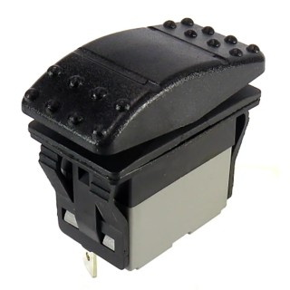 RS PRO DPDT On-Off-On Rocker Switch Panel 21.1x37 mm, Polyamide Housing, 16-20A 250V AC 30V DC 174-8341