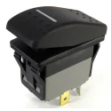 RS PRO Illuminated SPST Latching On-Off Rocker Switch Panel IP67 Polyamide Housing 16-20A 250V AC 30V DC 174-8348