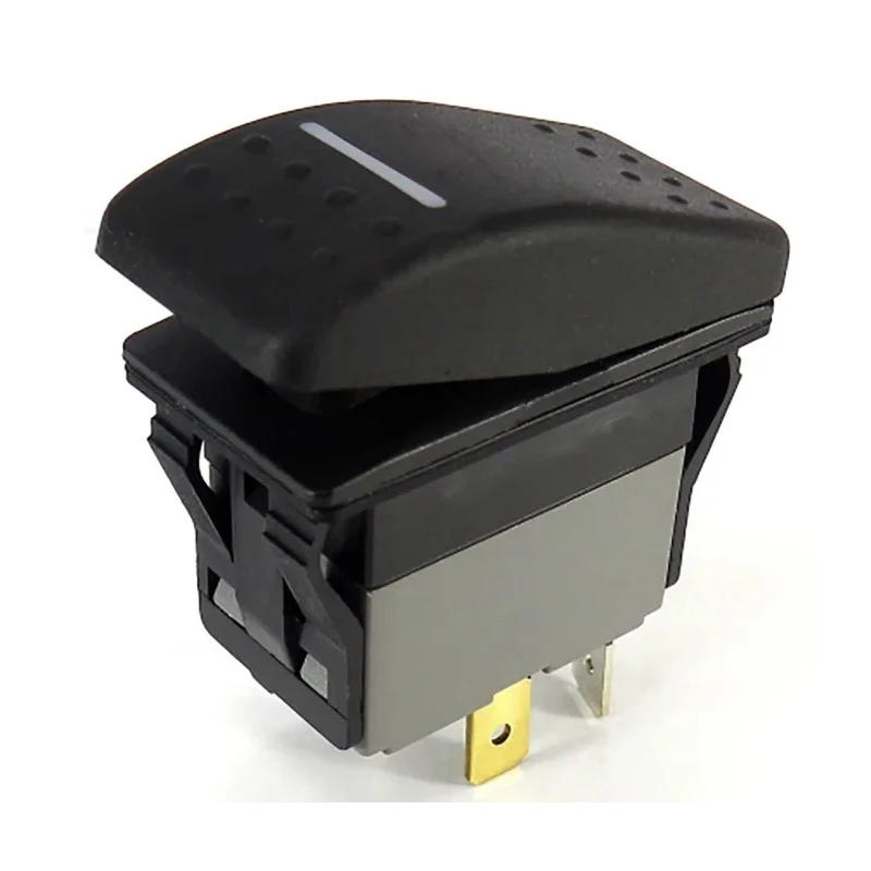 RS PRO Illuminated SPST Latching On-Off Rocker Switch Panel IP67 Polyamide Housing 16-20A 250V AC 30V DC 174-8348
