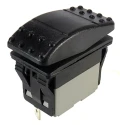 RS PRO Illuminated SPDT Momentary Rocker Switch Panel Mount 21.1 x 37 mm 30V DC IP67 174-8353
