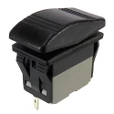 RS PRO Illuminated SPDT Momentary Rocker Switch Panel Mount 21.1 x 37 mm 30V DC IP67 174-8353