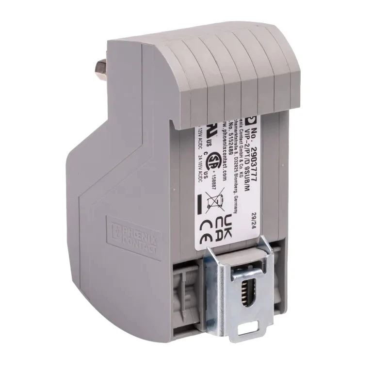 Phoenix Contact Interface Module 2A Current, 14 to 26 AWG Wire Size, 25V AC / 60V DC, DIN Rail Mount 2903777