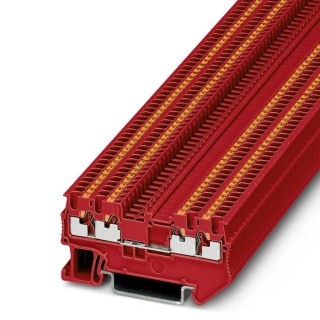 Phoenix Contact PT 1.5/S-QUATTRO RD Series Feed Through Terminal Block 500V 17.5A Push-in Connection 3208200
