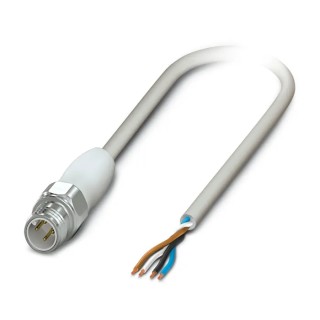 Phoenix Contact Sensor Actuator Cable Male 4 way M12 to 4 way Free Cable End, 3 m Length 250V IP65/IP67/IP68/IP69K 1403948