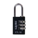 Squire Combination Die Cast Combination Padlock Weatherproof 4.7 mm Shackle 30 mm Body CTL30