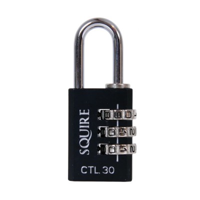 Squire Combination Die Cast Combination Padlock Weatherproof 4.7 mm Shackle 30 mm Body CTL30