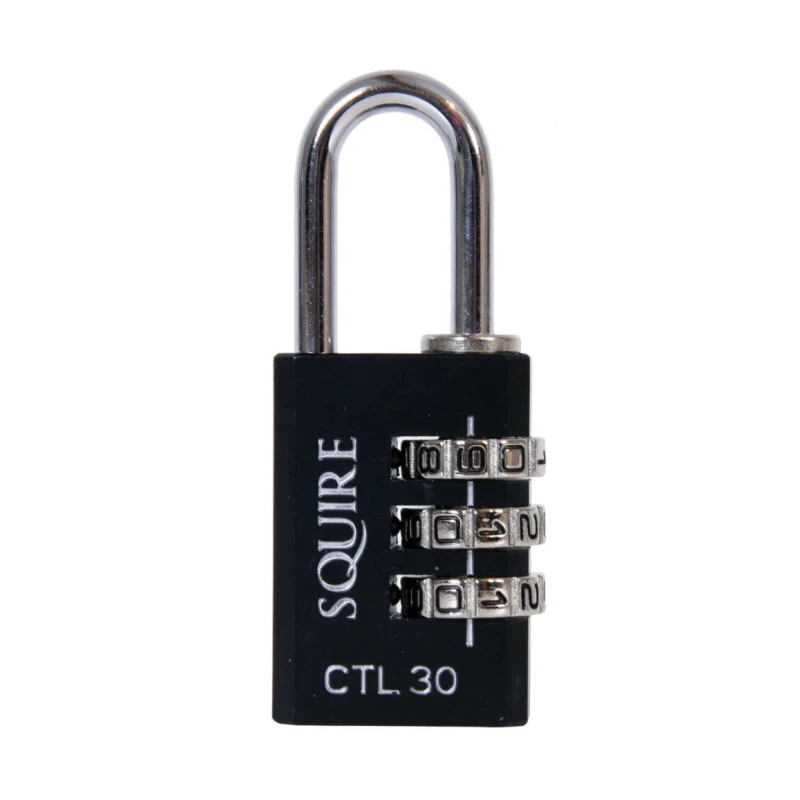 Squire Combination Die Cast Combination Padlock Weatherproof 4.7 mm Shackle 30 mm Body CTL30