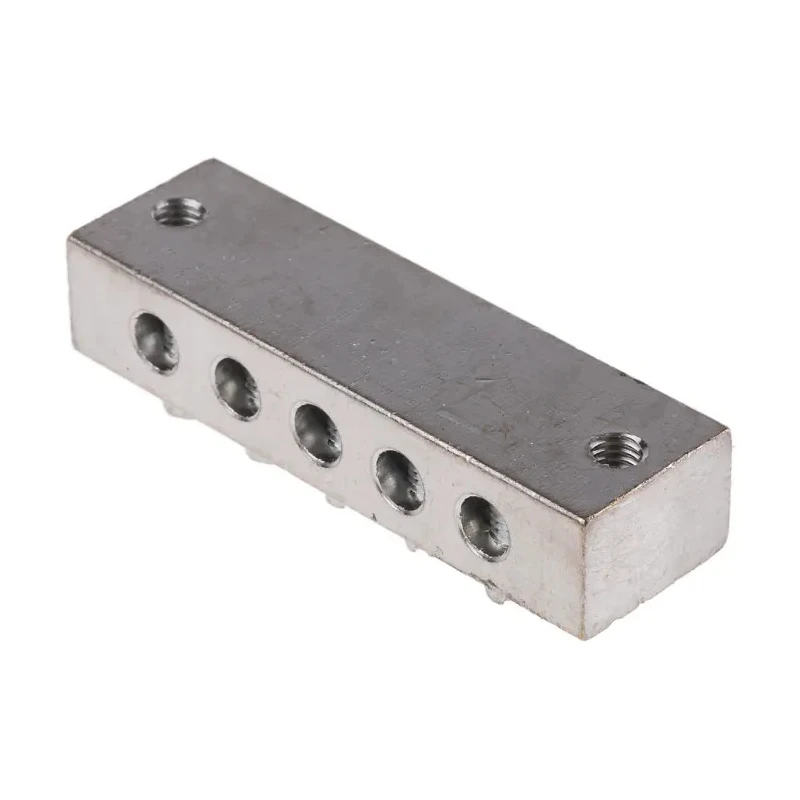 RS PRO 5-Way CE BS EN 60998 Earth Block, 16AWG Wire, Screw Termination, Brass Housing 867-1004