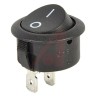ZF SPST On-Off Rocker Switch Panel, 20A Contact Current, 28V DC, Black Actuator SRJ22A3FBBNN