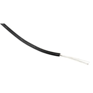 RS PRO Black 0.13 mm² Hook Up Wire 26 AWG 7/0.16 mm Core Strands 100 m Modified Polyphenylene Ether 872-4458