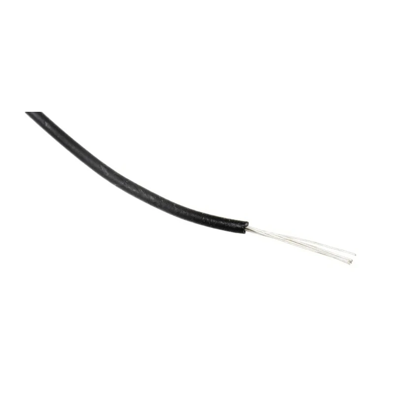 RS PRO Black 0.13 mm² Hook Up Wire 26 AWG 7/0.16 mm Core Strands 100 m Modified Polyphenylene Ether 872-4458