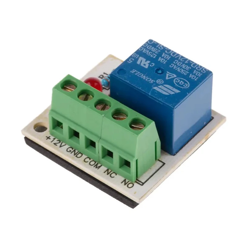 RS PRO Output Relay Access Control Relay 12 V DC 5 A/25 VAC 10 A/125 VAC 35x35x20 mm 870-0708
