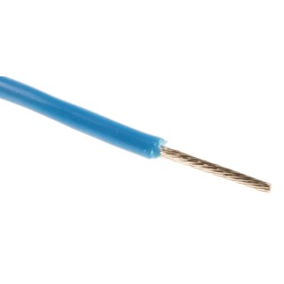 RS PRO Blue 0.2 mm² Hook Up Wire, 24 AWG, 11/0.16 mm Core Strands, 100 m Length, Modified Polyphenylene Ether 872-4502