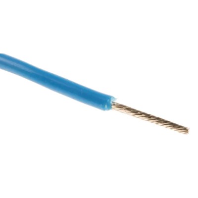 RS PRO Blue 0.2 mm² Hook Up Wire, 24 AWG, 11/0.16 mm Core Strands, 100 m Length, Modified Polyphenylene Ether 872-4502