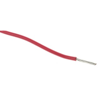 RS PRO Red 0.13 mm² Hook Up Wire, 26 AWG, 7/0.16 mm Core Strands, 100 m Polyethylene Jacket, 300V, Flame Retardant 872-5151