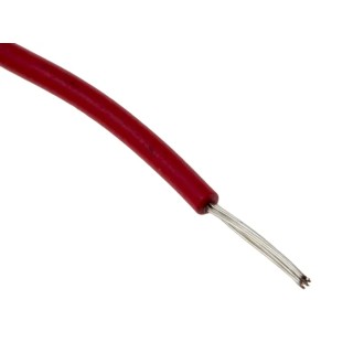 RS PRO Red 0.2 mm² Hook Up Wire, 24 AWG, 11×0.16 mm Core Strands, 100 m Length, Polyethylene Jacket, Flame 873-8942