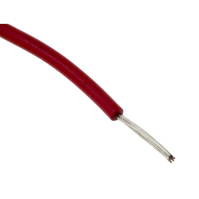 RS PRO Red 0.2 mm² Hook Up Wire, 24 AWG, 11×0.16 mm Core Strands, 100 m Length, Polyethylene Jacket, Flame 873-8942