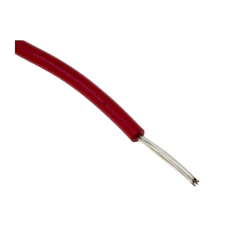RS PRO Red 0.2 mm² Hook Up Wire, 24 AWG, 11×0.16 mm Core Strands, 100 m Length, Polyethylene Jacket, Flame 873-8942