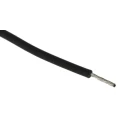 RS PRO Black 0.33 mm² Hook Up Wire, 22 AWG, 17/0.16 mm Core Strands, 100 m, Polyethylene Insulation 872-5274