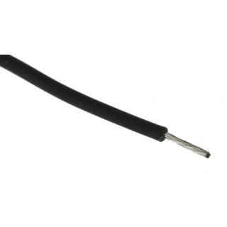 RS PRO Black 0.33 mm² Hook Up Wire, 22 AWG, 17/0.16 mm Core Strands, 100 m, Polyethylene Insulation 872-5274
