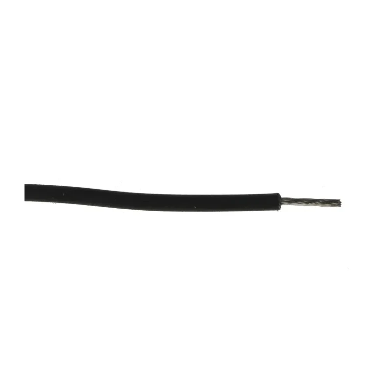 RS PRO Black 0.33 mm² Hook Up Wire, 22 AWG, 17/0.16 mm Core Strands, 100 m, Polyethylene Insulation 872-5274