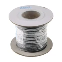 RS PRO Black 0.33 mm² Hook Up Wire, 22 AWG, 17/0.16 mm Core Strands, 100 m, Polyethylene Insulation 872-5274