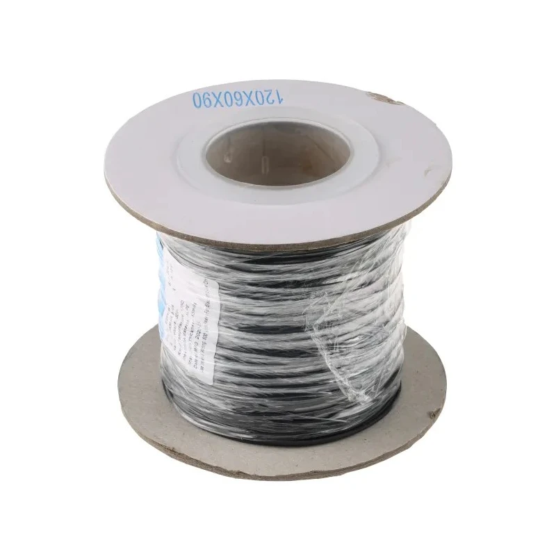 RS PRO Black 0.33 mm² Hook Up Wire, 22 AWG, 17/0.16 mm Core Strands, 100 m, Polyethylene Insulation 872-5274