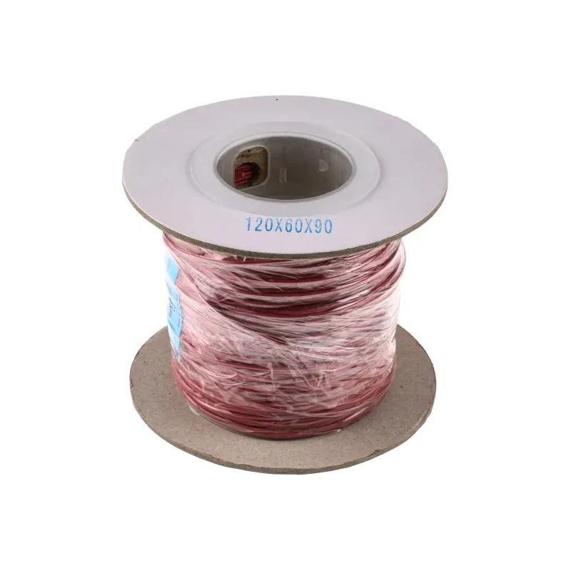 RS PRO Red 0.33 mm² 22 AWG Hook Up Wire 17/0.16 mm Stranded Tinned Copper Conductor, 100 m, Polyethylene Sheath 873-8974