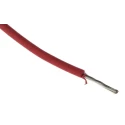 RS PRO Red 0.33 mm² 22 AWG Hook Up Wire 17/0.16 mm Stranded Tinned Copper Conductor, 100 m, Polyethylene Sheath 873-8974