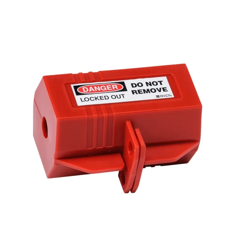Brady Red 2-Lock Electrical Plug Lockout Polypropylene Material 9.14mm Shackle PLUG LOCKOUT 110 VOLT W/ DANGER LABELS