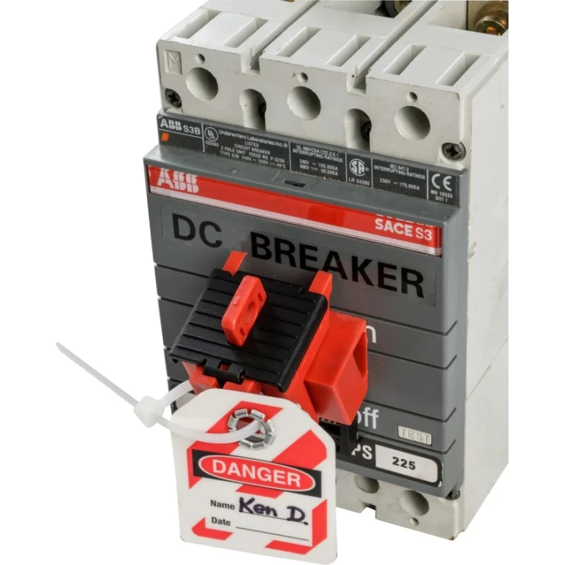 Brady Red 1-Lock Lockout Polypropylene Fibreglass Reinforced Nylon TAGLOCK 480/600V CLAMP-ON BRKR LO PK6