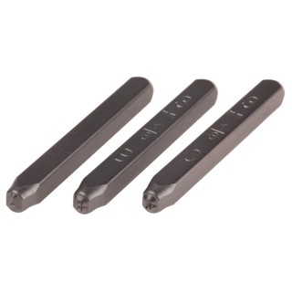 RS PRO 3 mm Engraving Letter Punch Set 27 Piece Chrome Vanadium Steel, Hardened & Tempered 875-4720