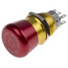 RS PRO Emergency Stop Push Button Panel Mount 19.2 mm Cutout DPDT IP65 877-1968