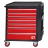 RS PRO 7 Drawer Wheeled Roller Cabinet Steel, 890mm x 450mm x 975mm, 72.5kg 833-5903