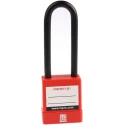 RS PRO Red Safety Lockout Padlock with ABS, Steel, Polyvinyl Chloride Materials, 6 mm Shackle Diameter 175-1183