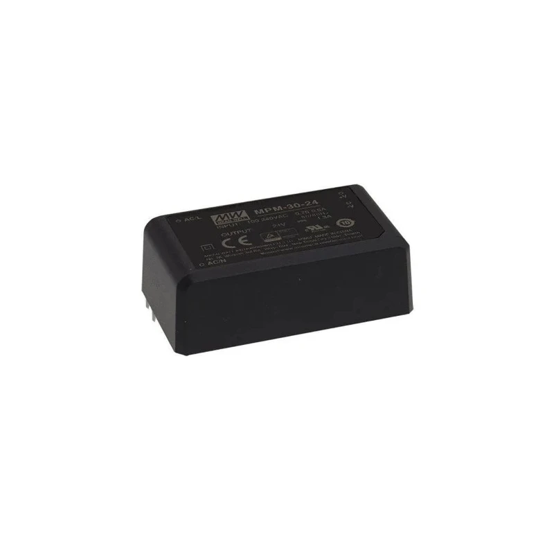 MEAN WELL 30W 12V DC Switching Power Supply PCB Mount MPM-30-12