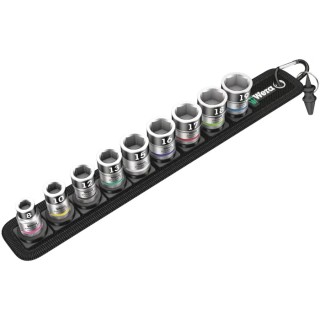 Wera 10-Piece 3/8 in Zyklop Socket Set with Holding Function, Square Drive 05003970001
