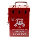 RS PRO 6 Padlock Lockout Station 110mm Width 155mm Height Red 882-5933